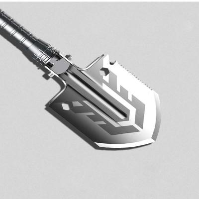 China 3Cr13 Multifunctional Outdoor Shovel Adjustable Head Manganese Steel Anodizing for sale