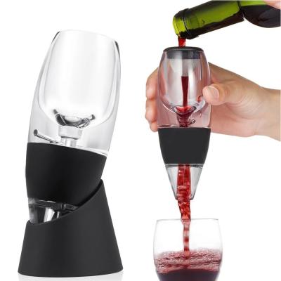 China Hot Sale CLASSIC Magic Acrylic Pourer-Aerator Filter Wine Decanter Aerating Wine Aerator for sale