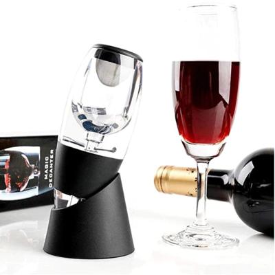 China CLASSIC Magic Hot Sale Food Grade Essential Magic Decanter Pourer-Aerator Red Wine Aerator With Filterator for sale