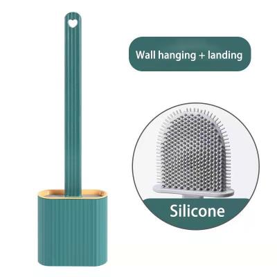 China Viable Price Cheap Products Bathroom Cleaning Brush Silicone Quick Toilet Brush For Home for sale