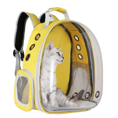 China Pet Manufacturer Transparent Space Capsule Breathable Pet Backpack Carrier Cat Pet Travel Bag for sale