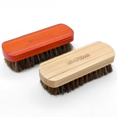 China Custom Logo Shoe Wood Care Salon Long Comb and Massage Cleaning Brush Strippers for sale