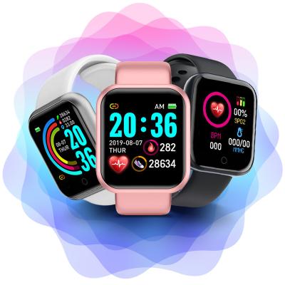 China 2022 Fashion Touch Screen D20 Smart Watch With Heart Rate Monitor Waterproof Fitness Touch Watch With OLED Sleep Tracker Y68 D20 Smart Watch for sale