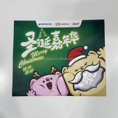 China Waterproof Customized Printed Full Color Advertising Poster for sale