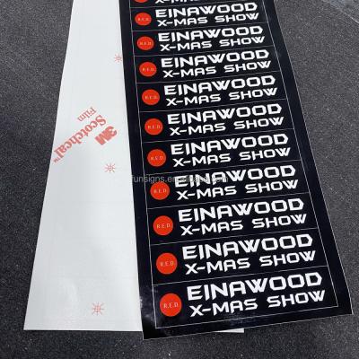 China Customized Durable Long Lasting Brand Logo Sticker, Waterproof Business Sticker Decal for sale