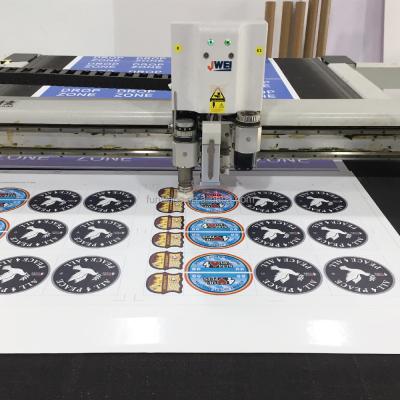 China Durable Company Logo Adhesive Waterproof PVC Vinyl Sticker Custom UV Proof Brand Advertizing Die Cut for sale