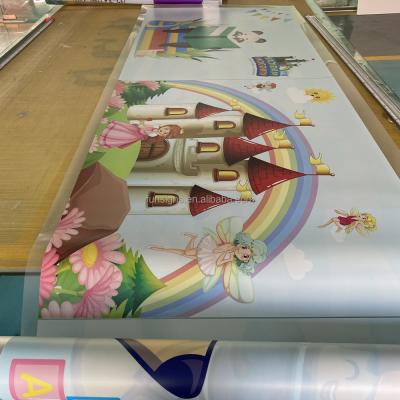 China Removable Removable Large Format Digital Printing Clear Sticker Graphics For Stained Glass Decoration for sale