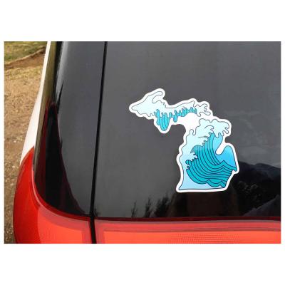 China Custom Removable Waterproof Exterior Car Sticker Colorful Window Vinyl Decal for sale