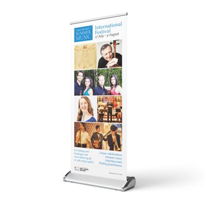 China Easy To Assemble Easy To Assemble Premium Roll Up Banner Display Banner , Digital Printing Advertising Roll Up Banner for sale