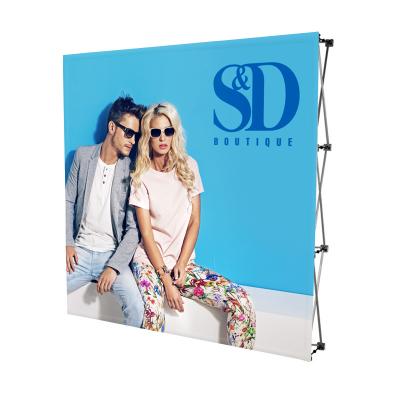 China Flexible Trade Show Backdrop Wall Show Upright Velcro Pop Up Banner Stand for sale