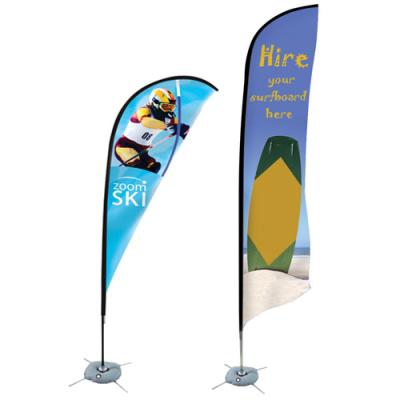 China Easy To Assemble Outdoor Events Feather Teardrop Advertising Flag Banner for sale