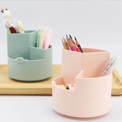 China High Quality Multifunctional Home Office Organizer 360 Degree Rotatary Stationery Pen Holder School Pen Storage Box for Student Gift for sale