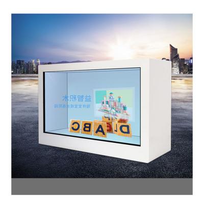 China Custom Ndoor OEM Transparent LCD Display Showcase For Advertising Digital Signage Box for sale