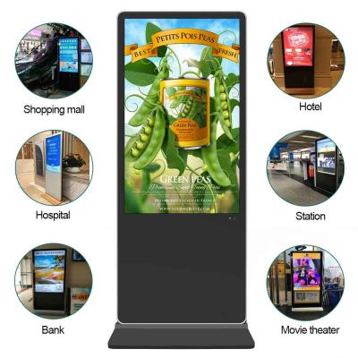 China Indoor Outdoor 43 Inch Capacitive Touch Screen Monitors 4k LCD Digital Signage Media Advertising Player for sale