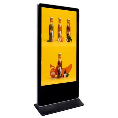 China Indoor 65inch Icd Stand Digital Signage And Displays Players Screen Free Standing Advertising Kiosk for sale