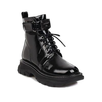 China Breathable Latest Travel Platform Martin Boots Fashion Comfortable Lace Up Ankle Boots For Women for sale