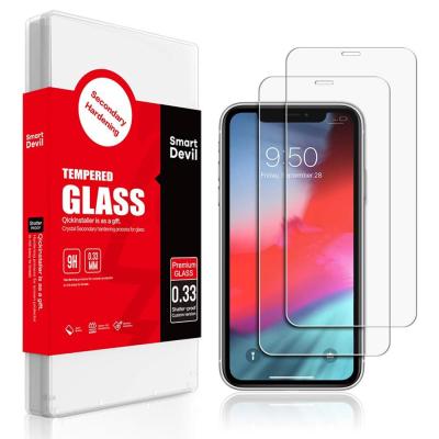 China 6D SmartDevil Screen Protector for iPhone Xr (6.1-Inch) [3D Full Coverage] [Easy Installation View] [Bubble Free] HD Tempered for sale