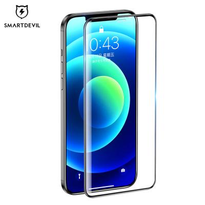 China Super Soft Feeling SMARTDEVIL Reinforced 9H Hardness Tempered Glass Screen Protector For iPhone Diamond Super Smooth Film for sale