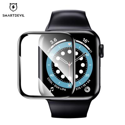 China SMARTDEVIL PMMA Waterproof Super Soft Screen Protector For Apple Watch 40/44mm Waterproof Protective Film With Quick Installer for sale