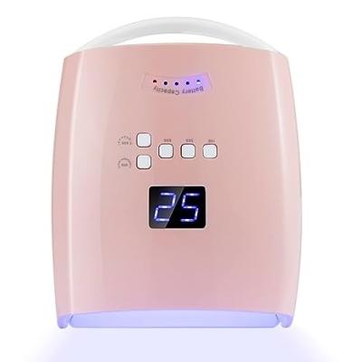 China Nail Fast Drying Professional Gel Lamp Portable 66w Uv Led Nail Lamp Faster Nail Dryer with 5 Timer Setting UV+LED Beads Power for sale