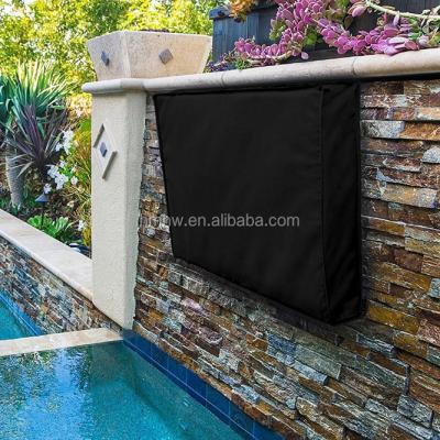 China Weatherproof Universal Outdoor Cover Protector TV Cover With Remote Controller Storage Bag for sale