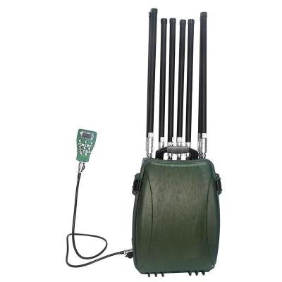 China 6 Bands Portable Manpack Style Portable Drone Jammer Uav Defense System for sale