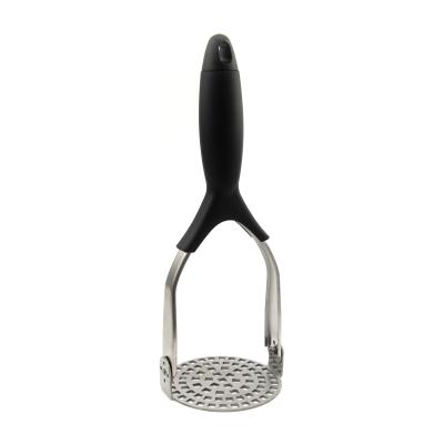 China Mash Potato Masher Kitchen Tool Food Grade Stainless Steel Potato Spinning Crusher for sale