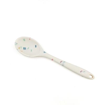 China Disposable Mini Heat Resistant Silicone Safe Spoon For Kitchen Utensils for sale