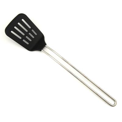 China Stocked High Quality Kitchen Tools Cooking Tools Nylon Colander Serving Slotted Spatula for sale