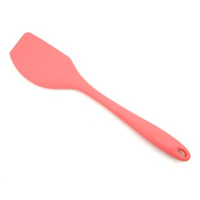 China Heat Resistant Non Stick Cookware Kitchen Silicone Scraper Stocked Baking Spatula for sale