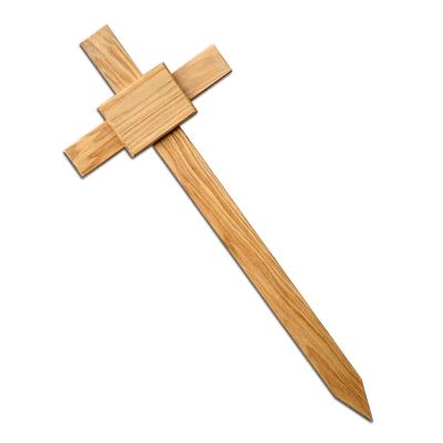 China European style wooden cross for grave for sale