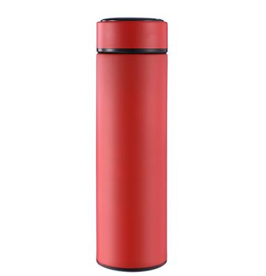 China Sustainable Vacuum Wall Stainless Steel Double Tumbler 17oz Digital Display Smart Mugs Travel Bottle for sale