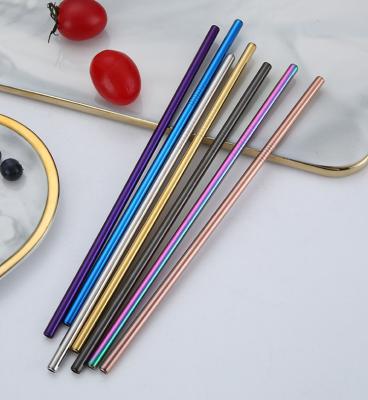 China 18/8 Stainless Steel Sustainable Eco Friendly Reusable Straight Tumblers 20oz Drinking Metal Straw for sale