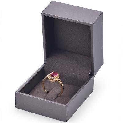 China jewelry & Watch Packing Ring Boxes Mens Womens Engagement Gift Box Jewelry Packaging Ring Boxes Custom Logo Color Jewelery for sale