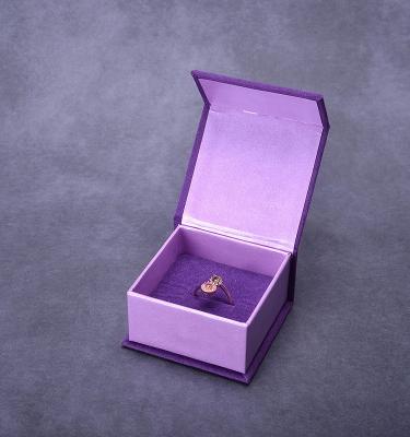 China Eco-Friendly/Practical/Fashion/Durable Tongxing Packing Custom Unique Purple Velvet Jewelry Gift Boxes for sale