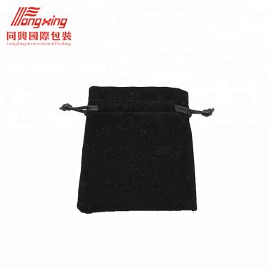 China Big Lots Handmade Machine Black Plush Jewelry Pouch Eye Pouch for sale