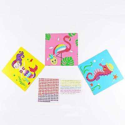 China Self-adhesive Custom 3D Mosaic Children's Diamond Stickers Creative DIY Gifts Handmade Mosaic Craft Kit for sale