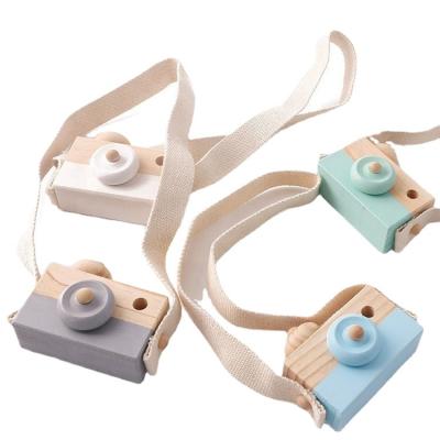 China Eco-friendly Material Wooden Camera Baby Toys Montessori Toys For Baby Kids Toddlers Gifts for sale