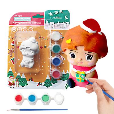 China Gift and Home Decor Christmas Kids Arts and Crafts Painting Kit Plaster Painting Craft Art Set for Painting Your Own Creative Activity DIY Christmas Toy Gi for sale