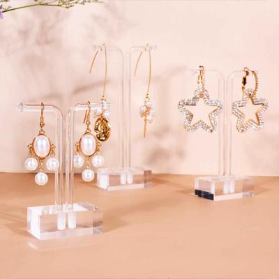 China Waterproof Most Favorable T Shaped Acrylic Necklace Rack Display For Earrings for sale