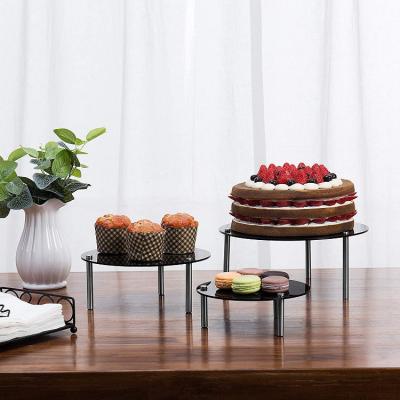 China Full Stock Clear Acrylic Food Display Risers Food Display Risers Buffet Display Riser Seven-tier Cake Stand for sale