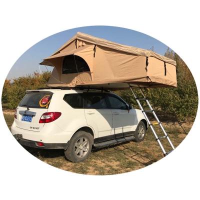 China Extended Type Foldable Soft Shell Car Roof Top Tent 2 Person For Camping for sale