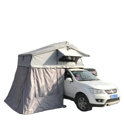 China Extended Type Soft Shell Roof Top Tent Car Top Tent With Polyester Canvas Oxford Rainfly for sale