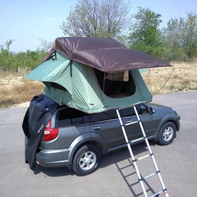 China Extended type camping ensures self-driving tent soft top manual tour roof tent outdoor camping for sale