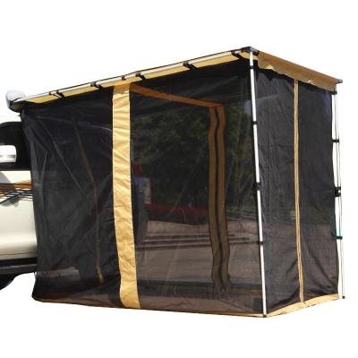 China Straight Tying Type Outdoor Camping Car Side Waterproof Tent With Mesh Annex for sale