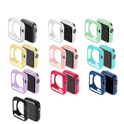 China Protector Smartwatch Case For Apple Watch 38mm 40mm 42mm 44mm TPU Replacement Watch Accossories Shockproof Cover 01 for sale