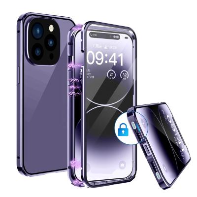 China Waterproof For iPhone 14 Promax Magnetic Case With Buckle Coque Magnetic Phone Case Magneto Capa De celular For iphone 14 Case Premium for sale