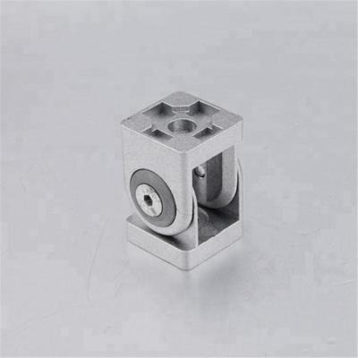 China ZINC 345.0700A.01 Industrial Aluminum Extrusion 20*20 Profile Die Cast Zinc Metal Adjustable Swivel Joint for sale