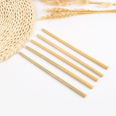 China Cheap Factory Price Viable 100% Natural Bamboo Straw For Drinking Juice for sale