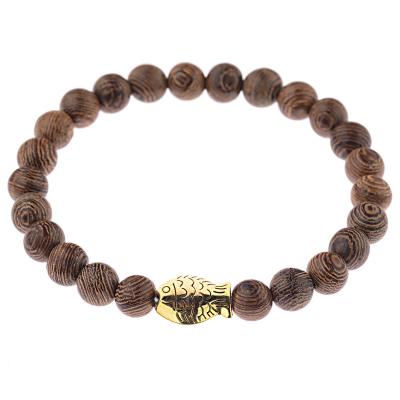 China Vintage Wholesale Price Mens Wooden Bead Bracelet, Promotional Gifts Wooden Bracelet for sale